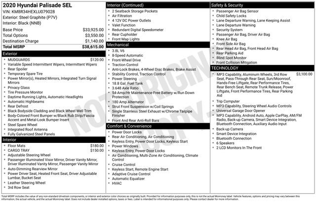 Used 2020 Hyundai Palisade SEL FWD image 28