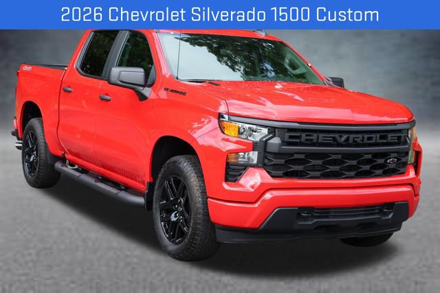 New 2026 Chevrolet Silverado 1500 Custom w/ Turbomax Blackout Package
