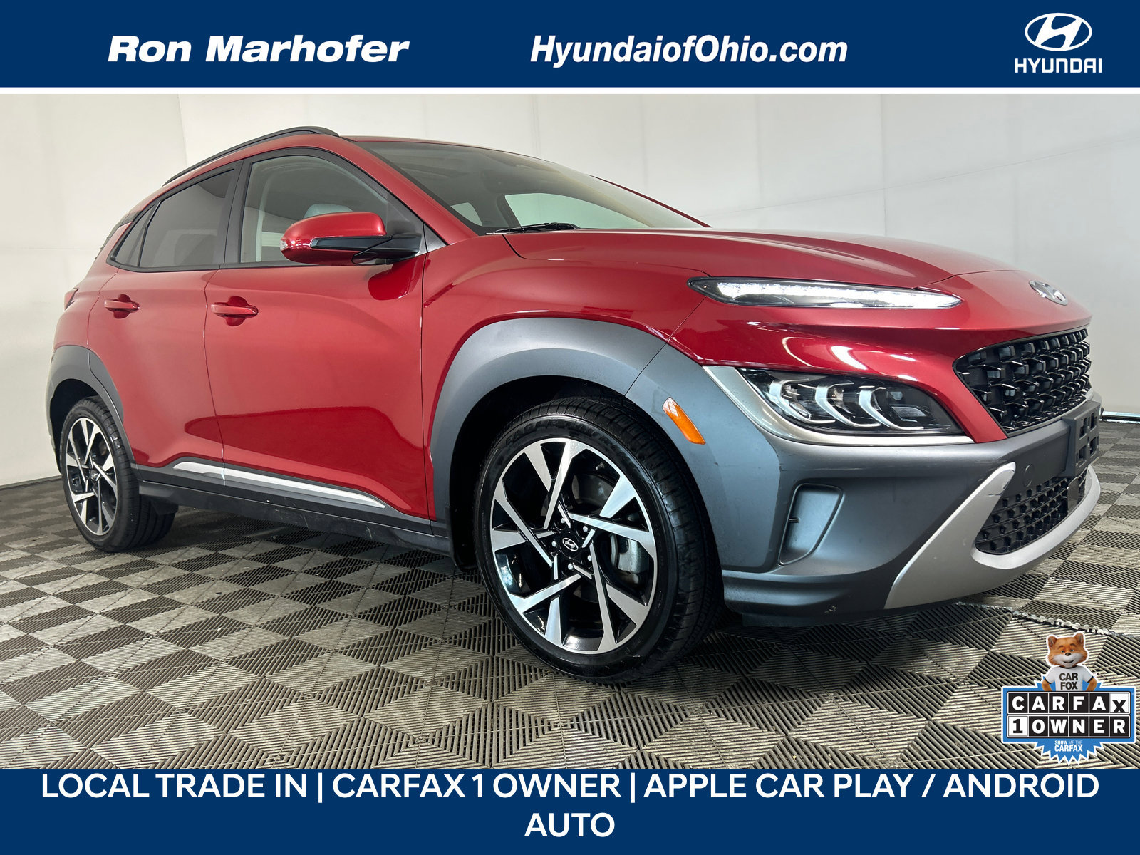 Certified 2022 Hyundai Kona Limited w/ Cargo Package