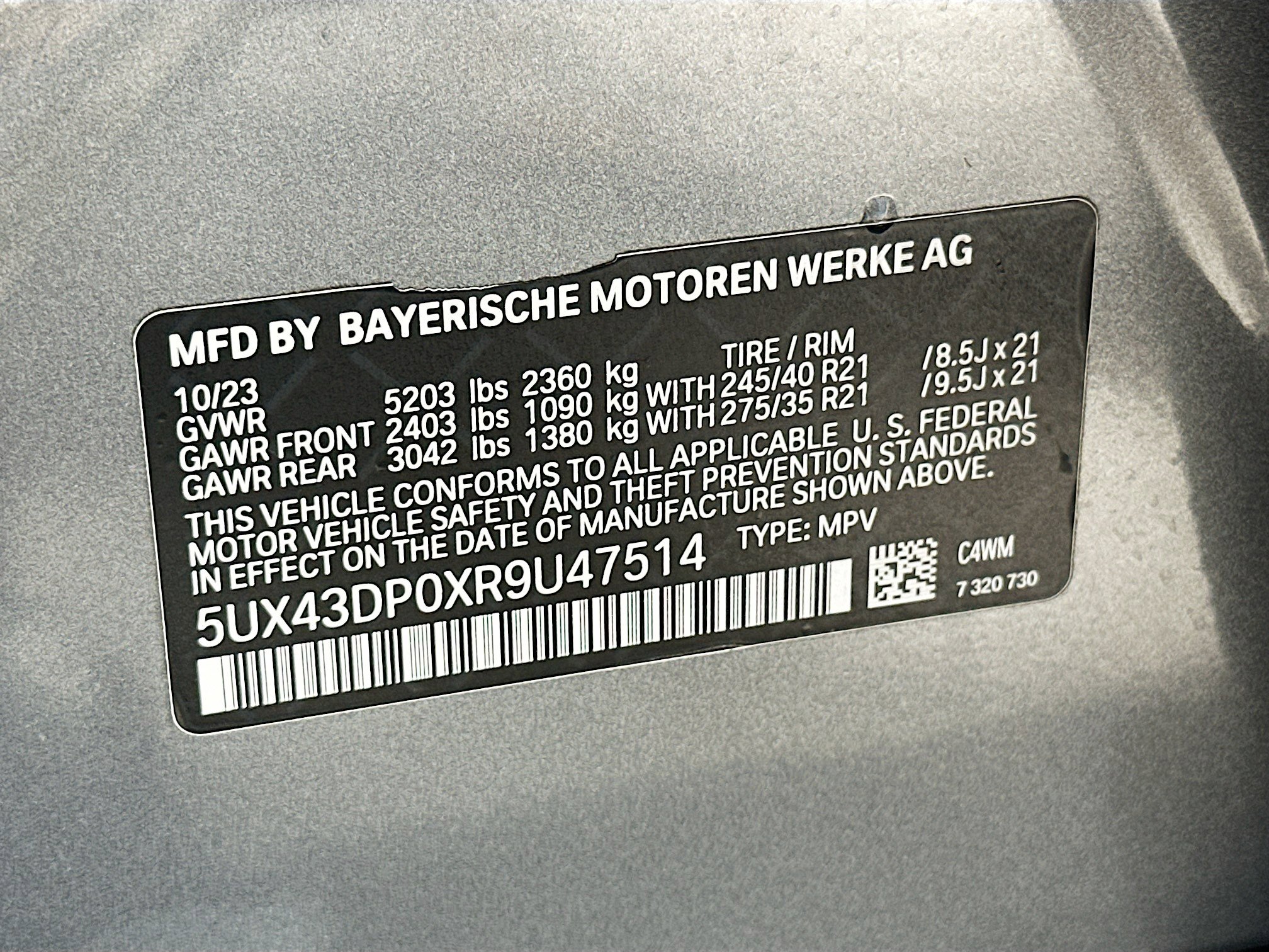 Certified 2024 BMW X3 sDrive30i w/ Convenience Package image 34