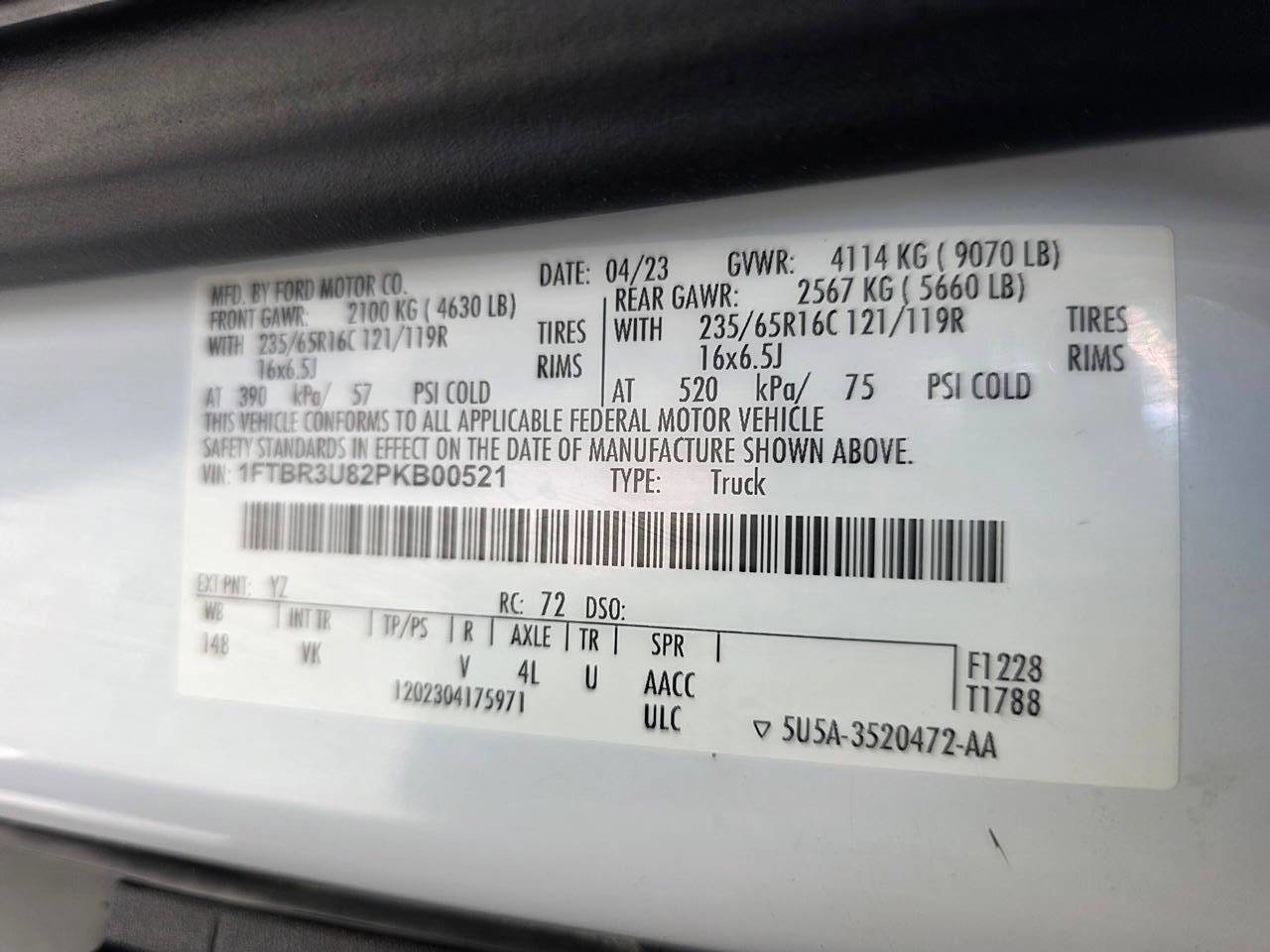 Used 2023 Ford Transit 250 148 High Roof Extended AWD image 23