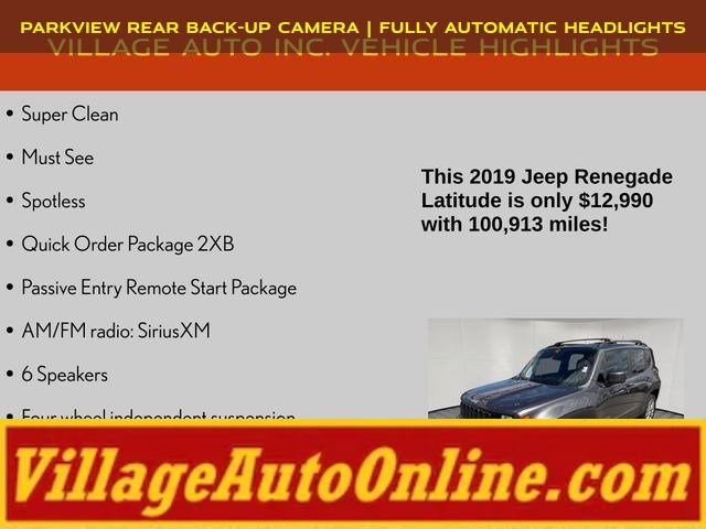 Used 2019 Jeep Renegade Latitude w/ Cold Weather Group AWD/4WD image 8