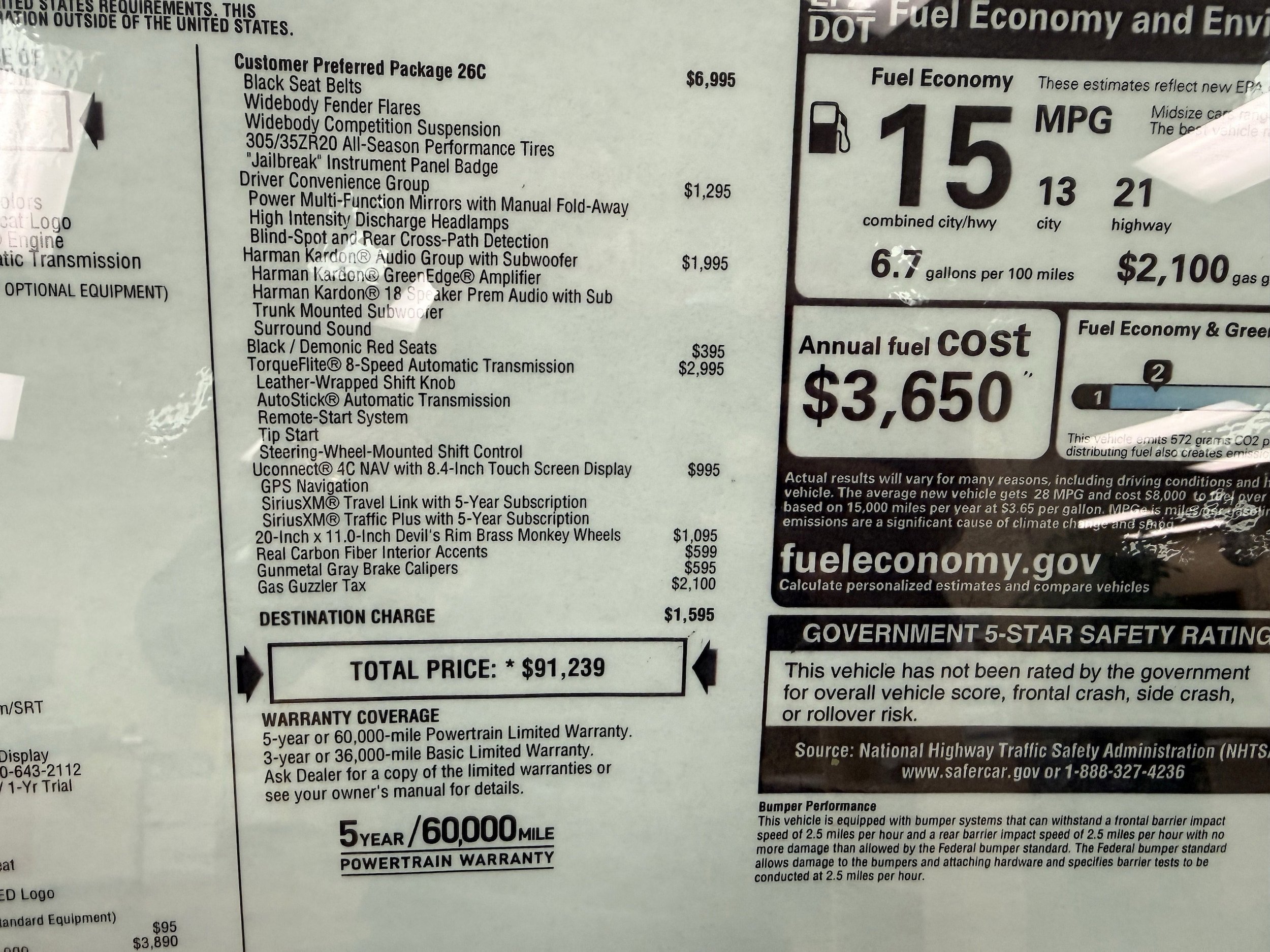 Used 2023 Dodge Challenger SRT Hellcat RWD image 14