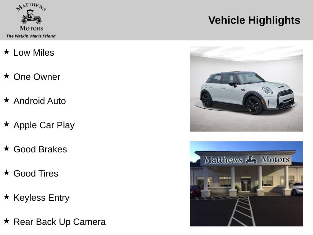 Used 2023 MINI Cooper S w/ Signature Upholstery Package FWD image 14