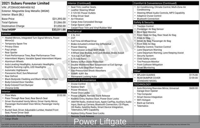 Used 2021 Subaru Forester Limited image 5