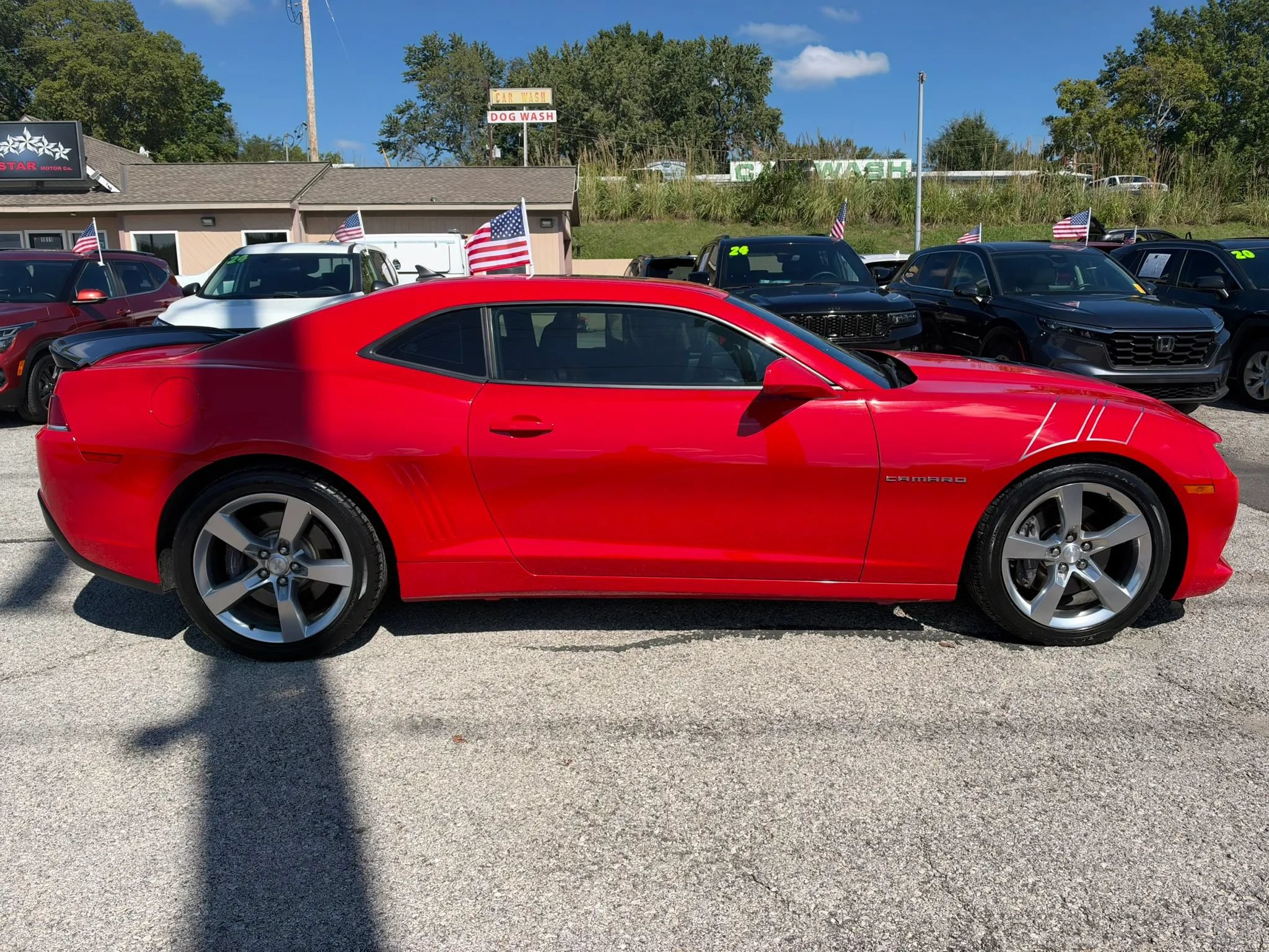 Used 2015 Chevrolet Camaro SS w/ LPO, Red Appearance Package RWD image 2