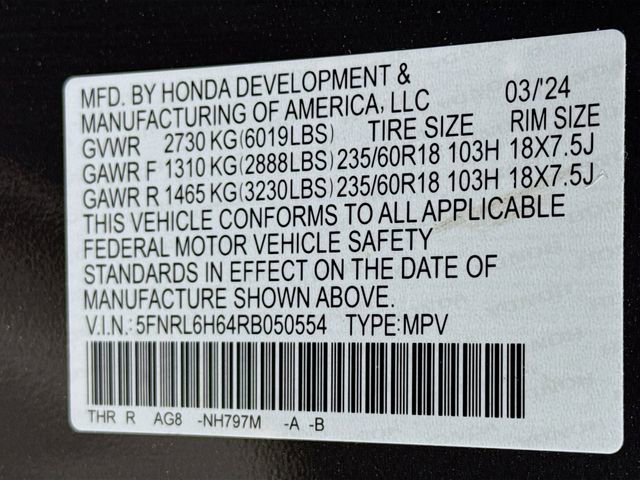 Used 2024 Honda Odyssey EX-L image 17