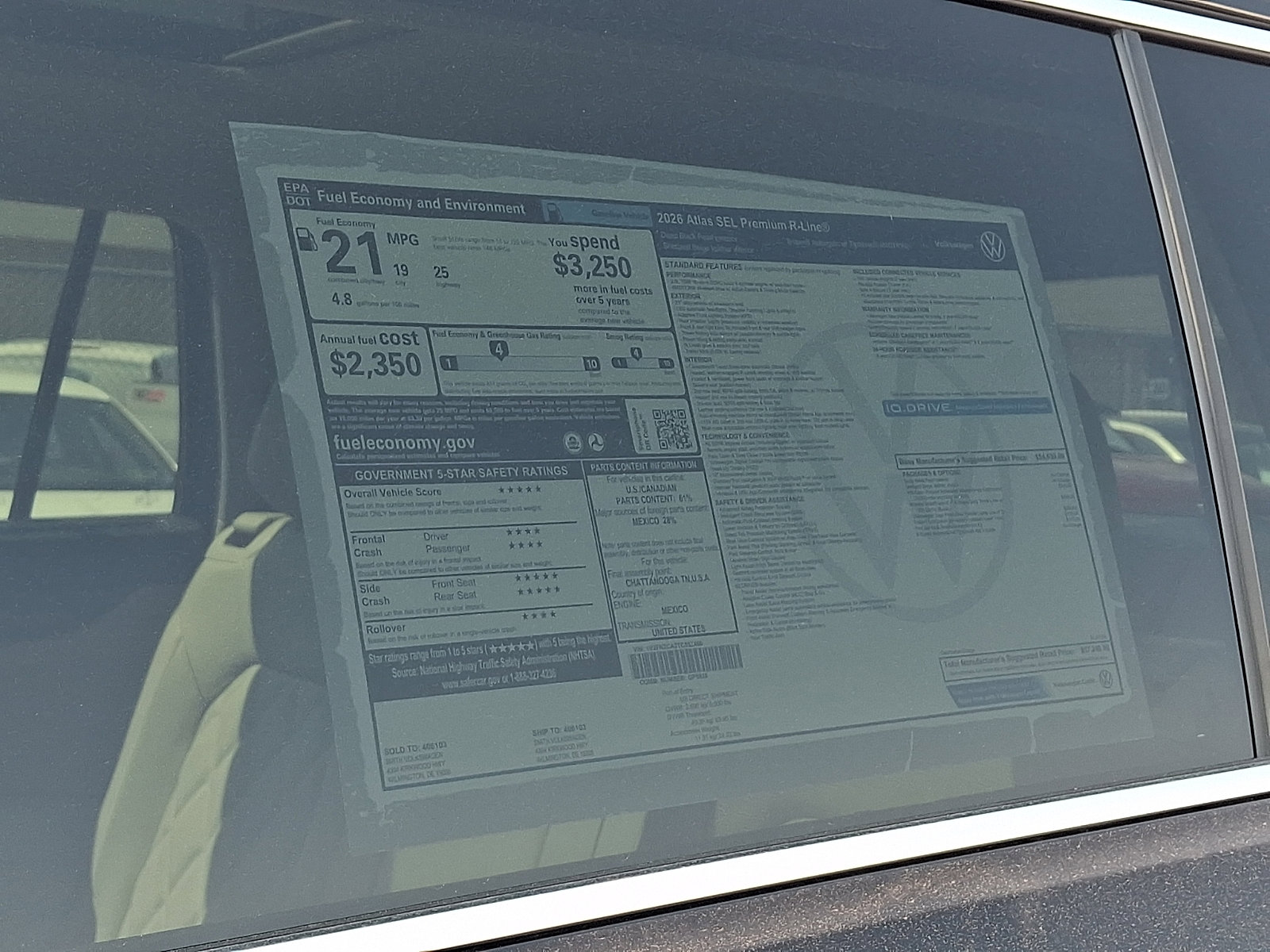 New 2026 Volkswagen Atlas SEL Premium R-Line image 19