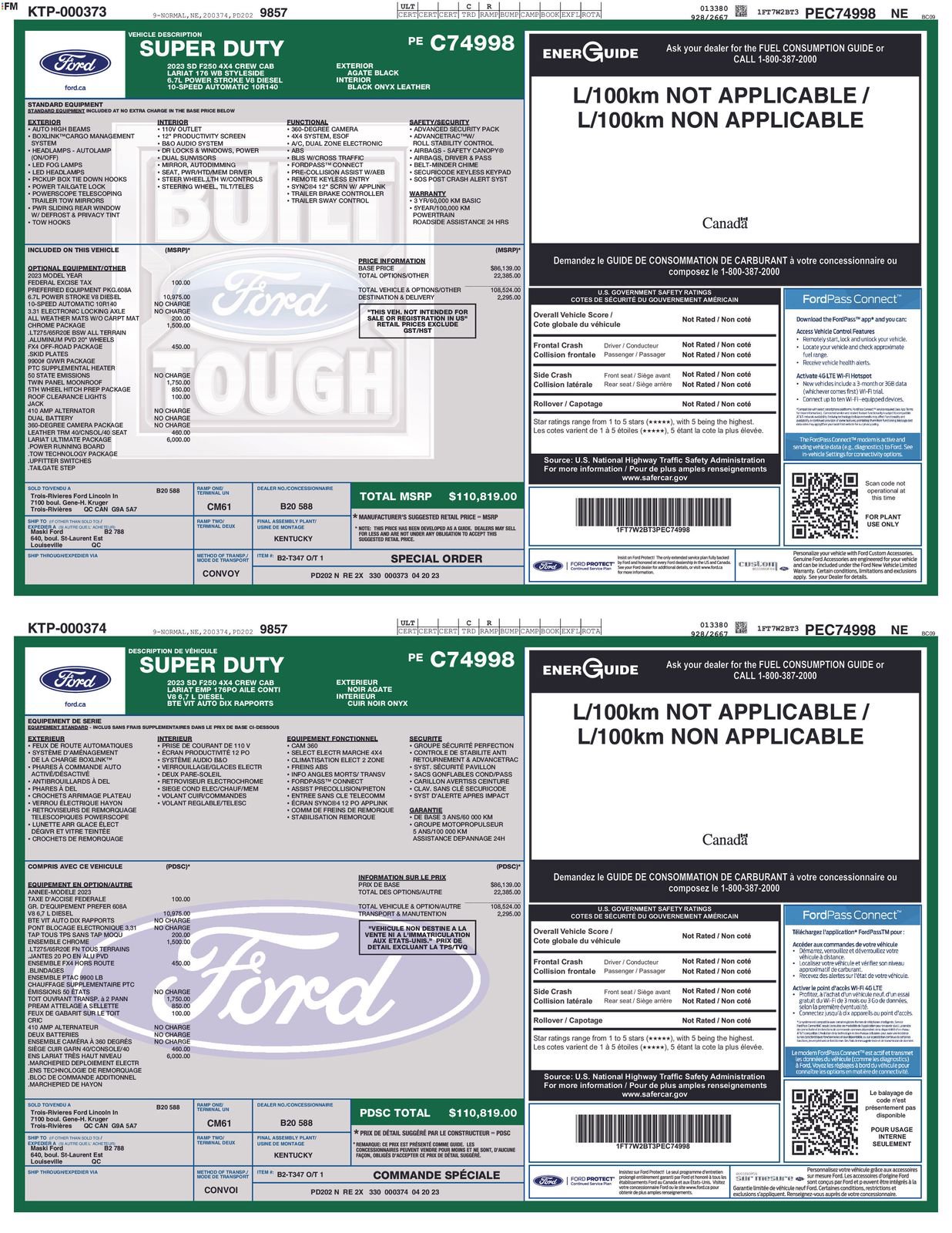 Used 2023 Ford F250 Lariat w/ Lariat Ultimate Package image 4