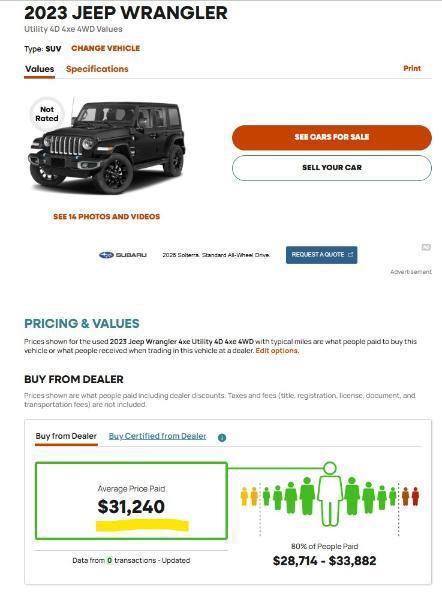 Used 2023 Jeep Wrangler Unlimited Sport AWD/4WD image 18