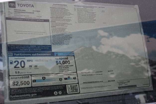 New 2026 Toyota Sequoia Platinum w/ TRD Off-Road Package AWD/4WD image 17