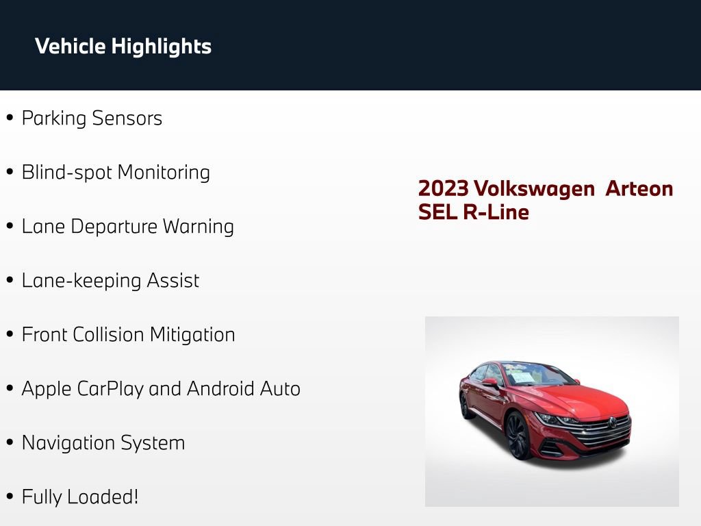 Used 2023 Volkswagen Arteon SEL AWD/4WD image 69