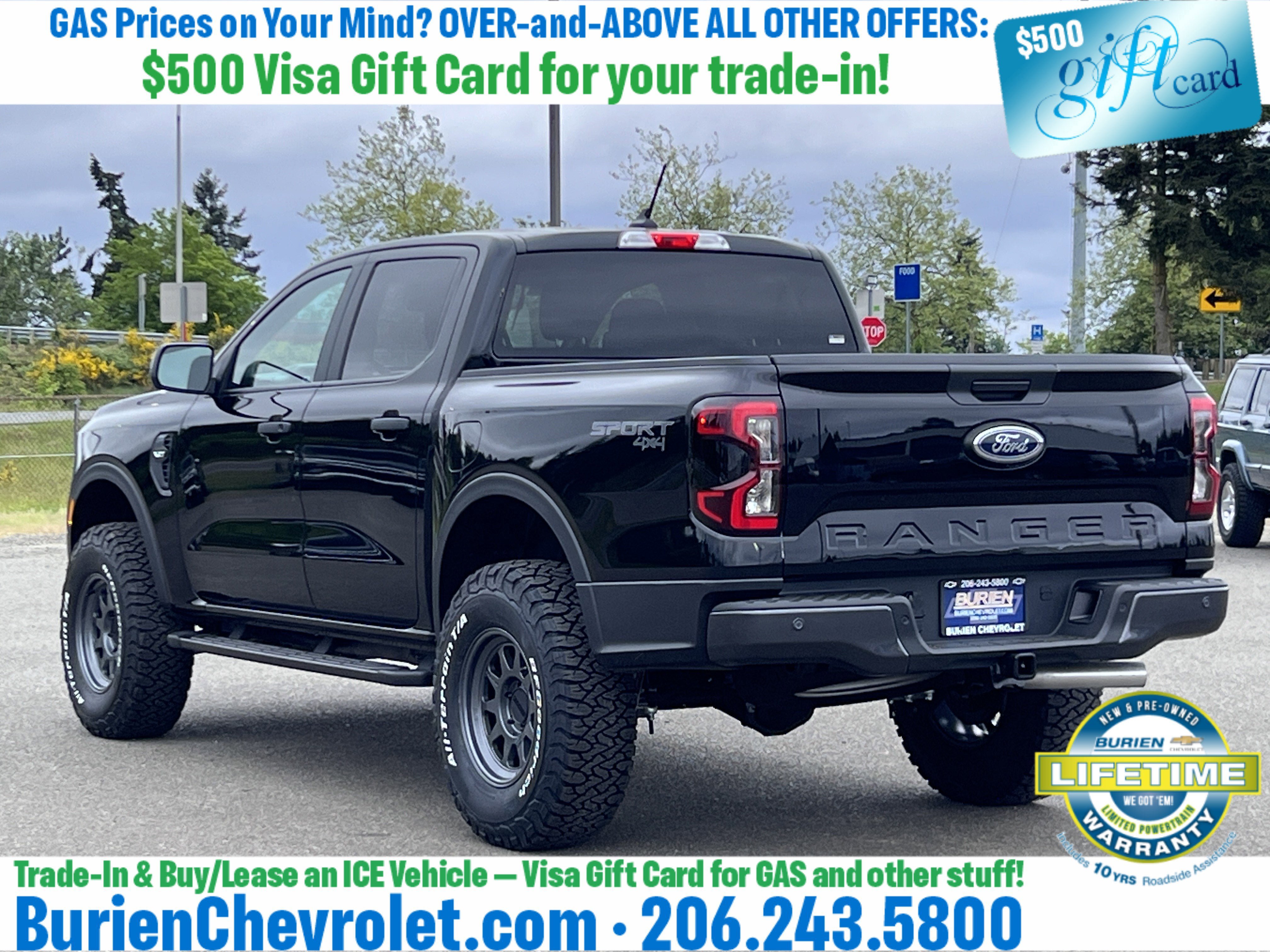 Used 2025 Ford Ranger XLT w/ Trailer Tow Package AWD/4WD image 3