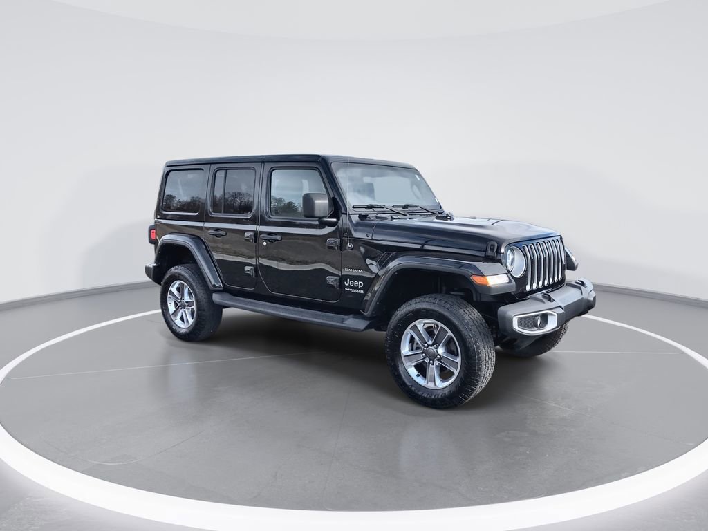 Used 2021 Jeep Wrangler Unlimited Sahara w/ Uconnect 4C Nav & Sound Group AWD/4WD image 2