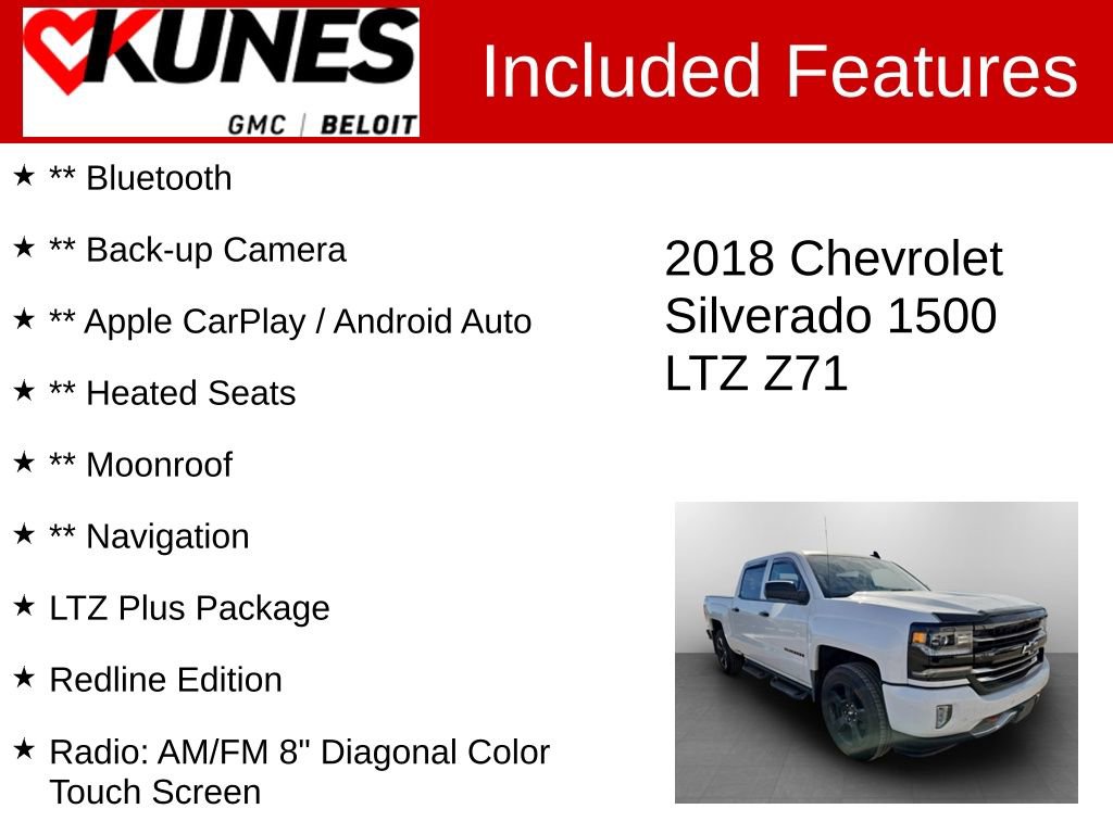 Used 2018 Chevrolet Silverado 1500 LTZ Z71 w/ Redline Edition video 2