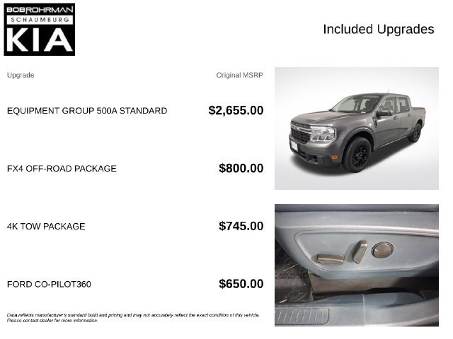 Used 2022 Ford Maverick Lariat w/ Equipment Group 500A Standard AWD/4WD image 4