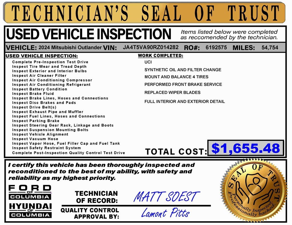 Used 2024 Mitsubishi Outlander SEL image 2