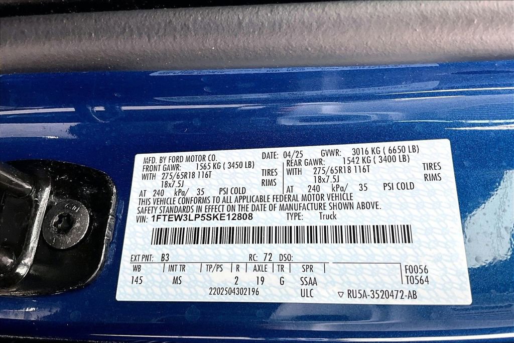 Used 2025 Ford F150 XLT w/ Equipment Group 301A Standard image 16
