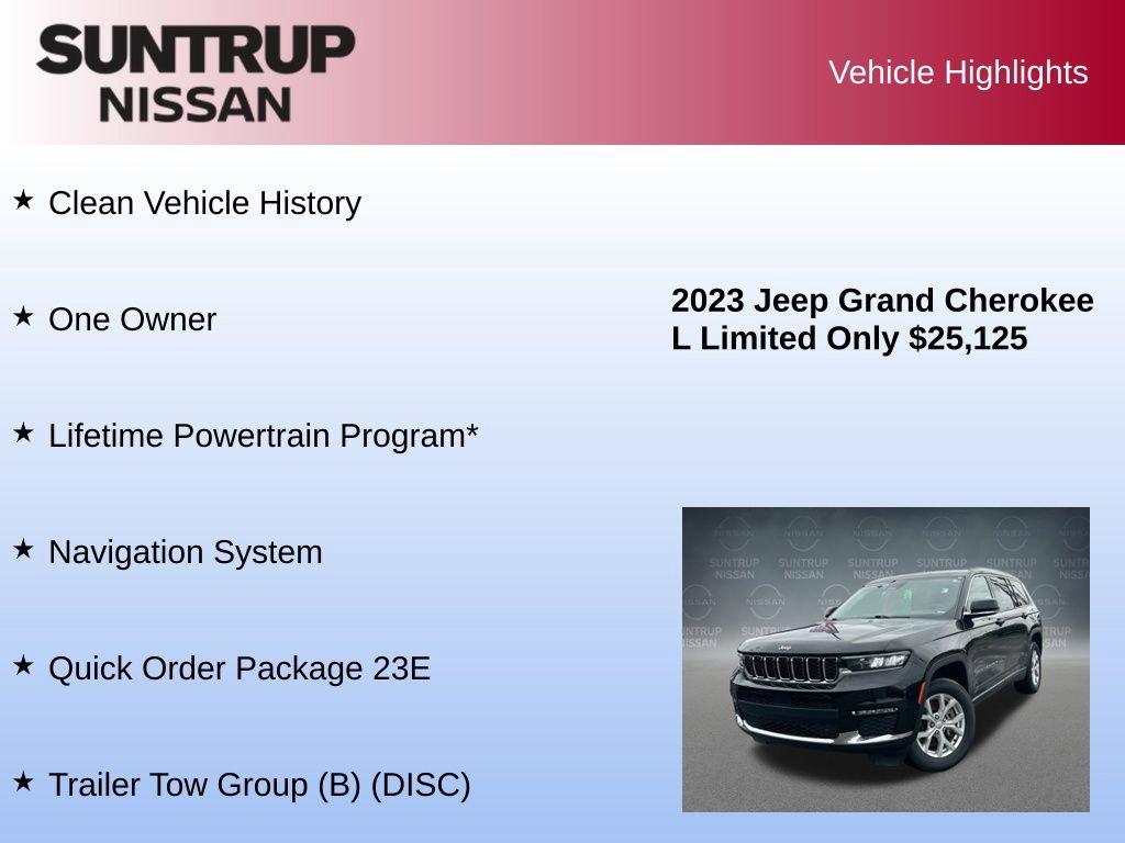 Used 2023 Jeep Grand Cherokee L Limited w/ Trailer Tow Group (B) image 8
