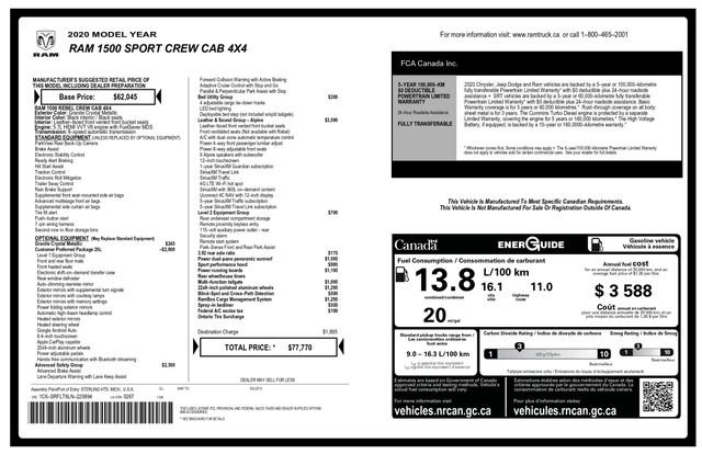 Used 2020 RAM 1500 Sport w/ Alpine Leather & Sound Group image 3