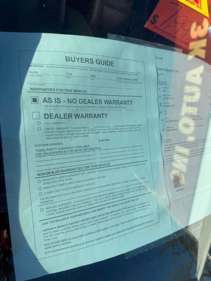 Used 2009 Honda Civic LX-S image 11