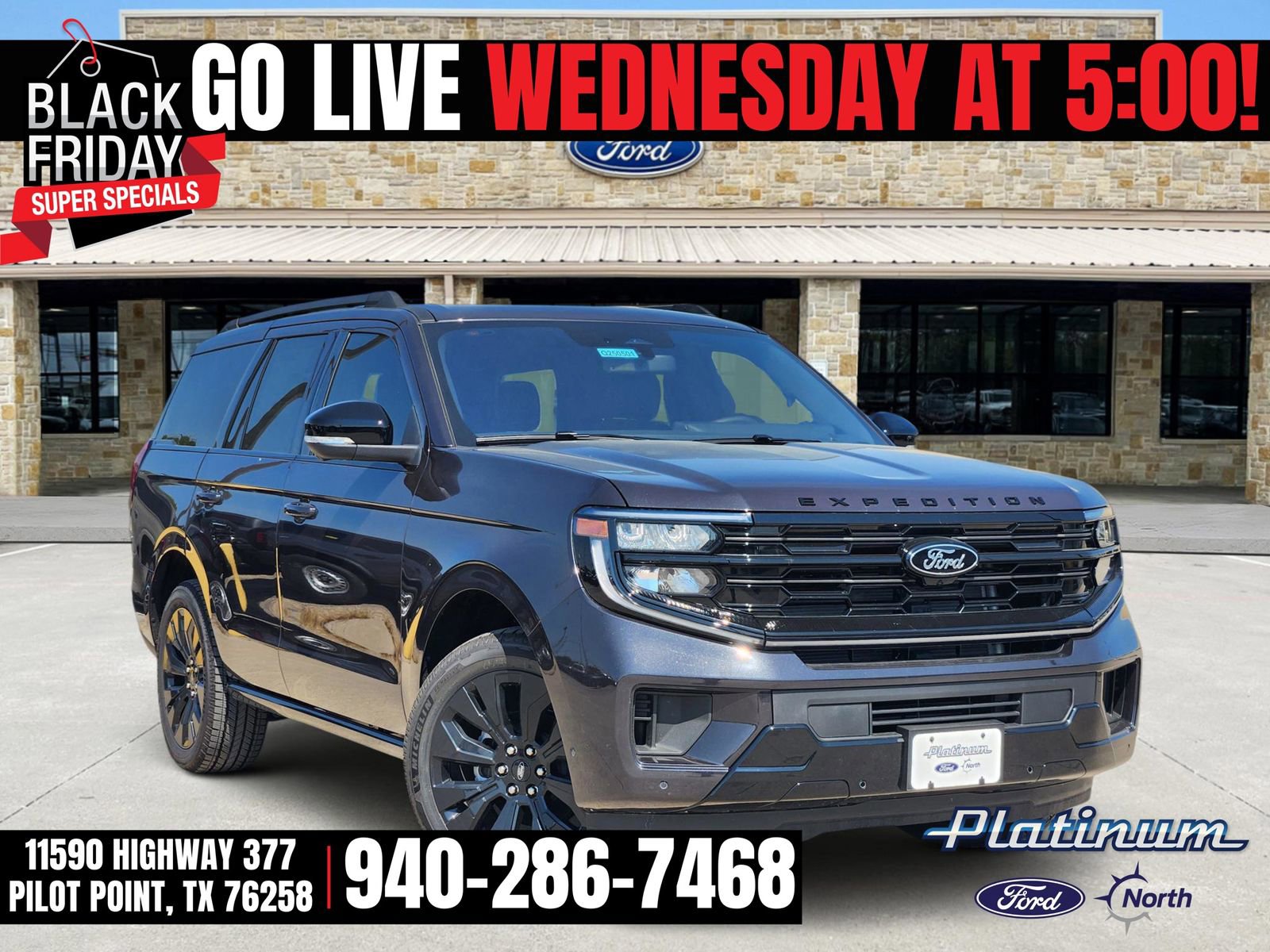 New 2025 Ford Expedition Platinum w/ Stealth Appearance Package