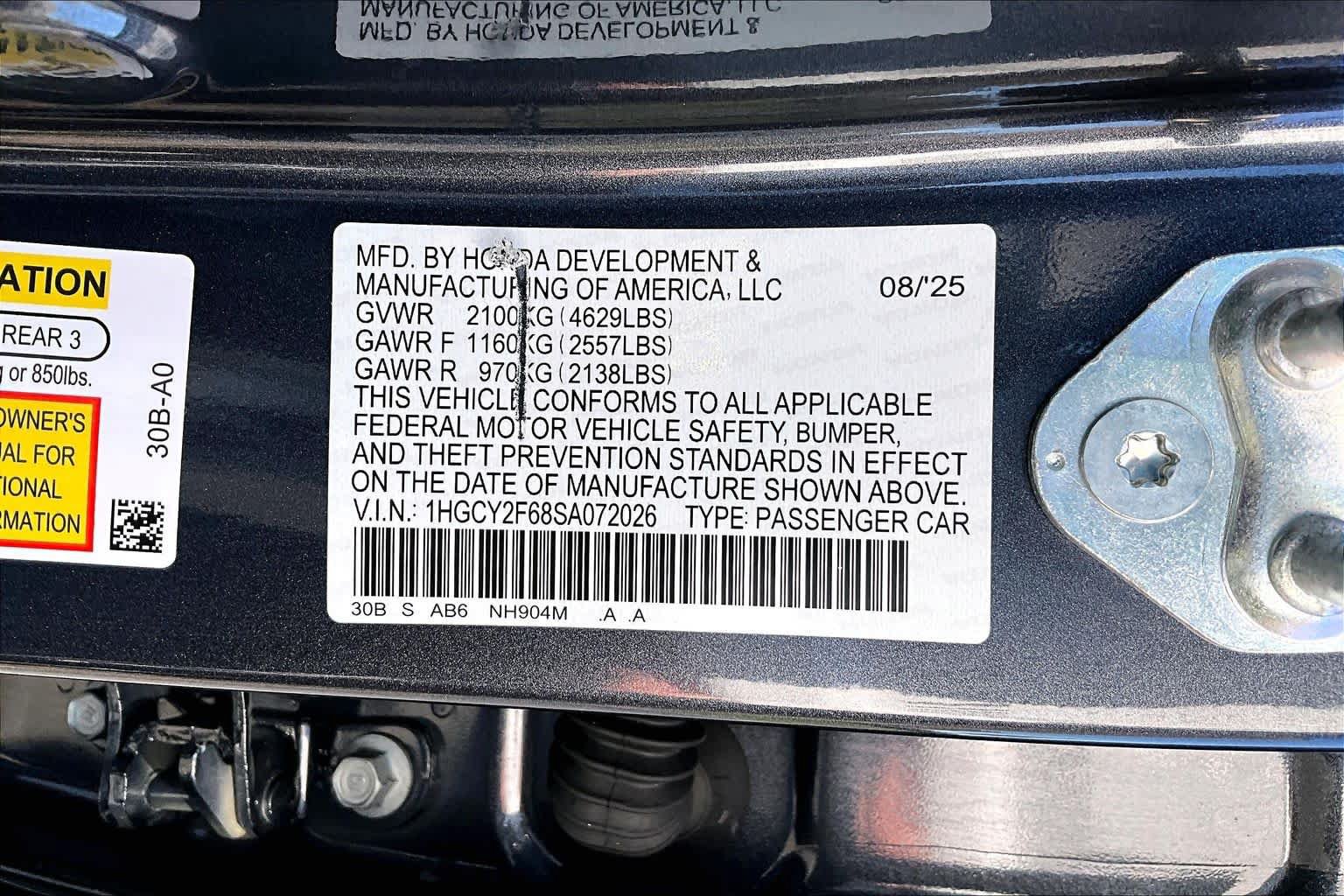 Certified 2025 Honda Accord EX-L image 37