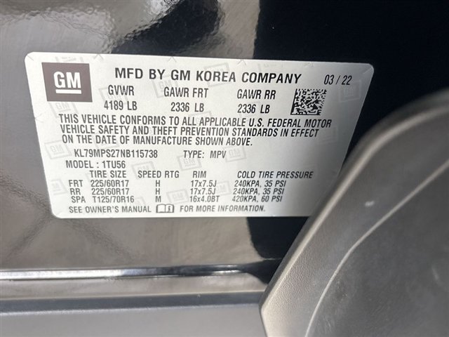 Certified 2022 Chevrolet TrailBlazer LT w/ Convenience Package FWD image 32