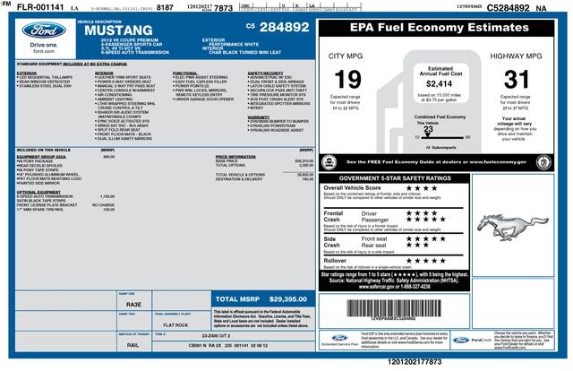 Used 2012 Ford Mustang Premium RWD image 4