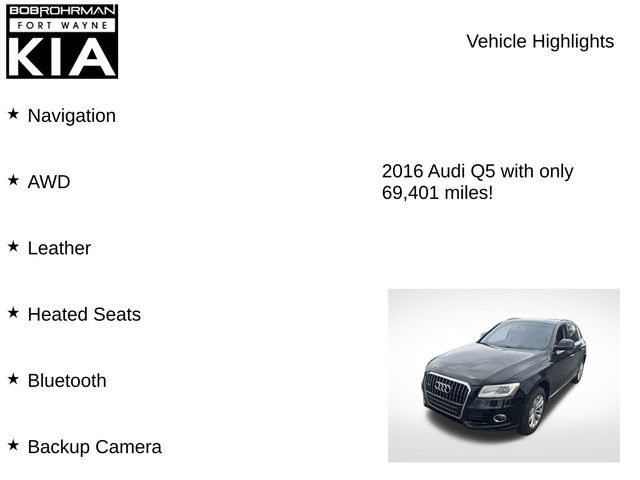 Used 2016 Audi Q5 2.0T Premium Plus w/ Technology Package AWD/4WD image 8