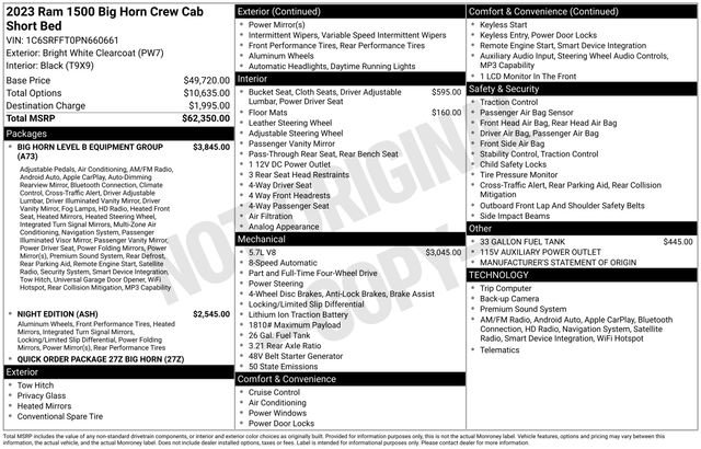 Used 2023 RAM 1500 Big Horn AWD/4WD image 15