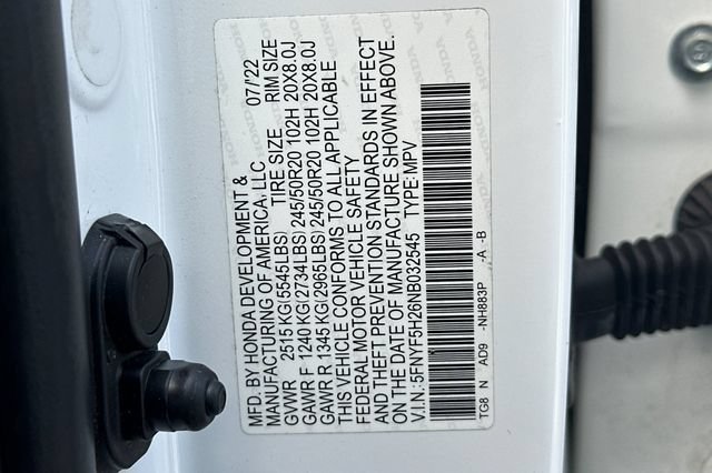 Used 2022 Honda Pilot Special Edition image 34