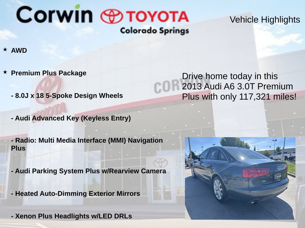 Used 2013 Audi A6 3.0T Premium Plus w/ Premium Plus Pkg AWD/4WD image 7