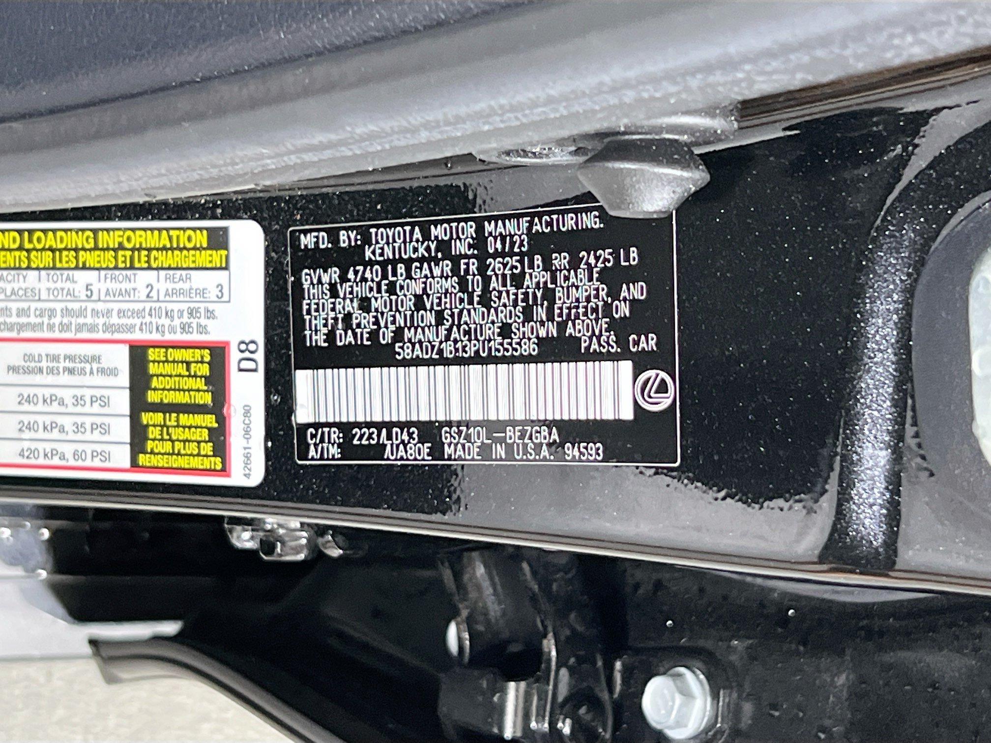 Used 2023 Lexus ES 350 w/ Premium Package FWD image 31