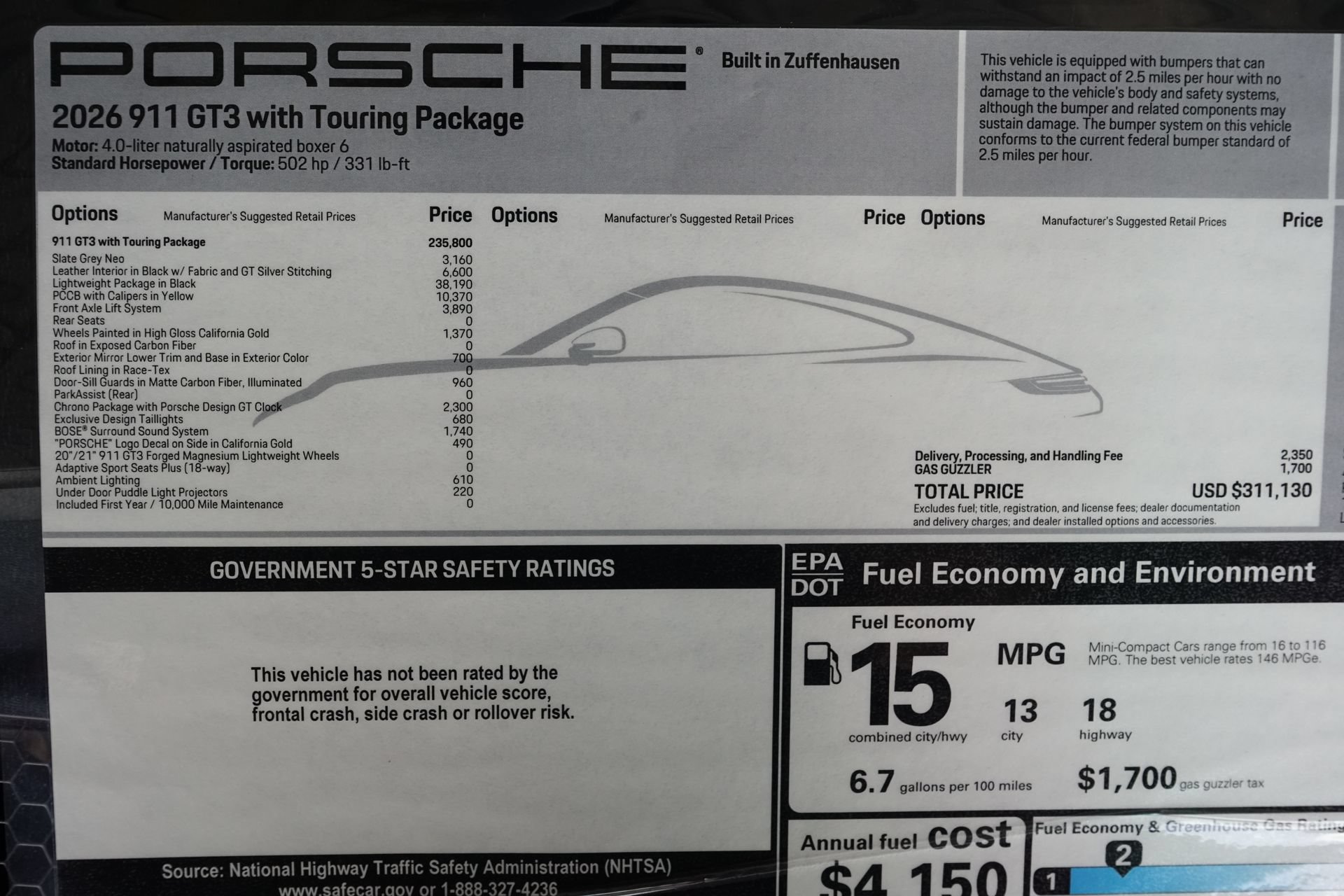 Used 2026 Porsche 911 GT3 RWD image 36