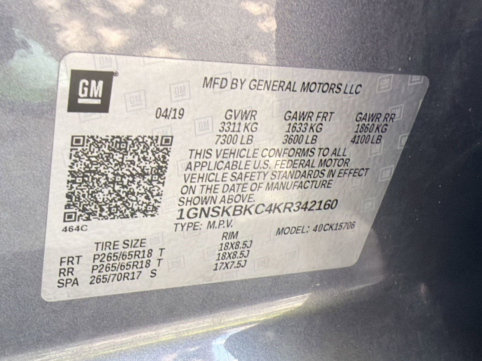 Certified 2019 Chevrolet Tahoe LT w/ Luxury Package AWD/4WD image 19