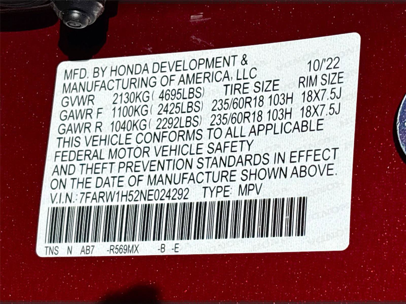 Certified 2022 Honda CR-V EX image 37