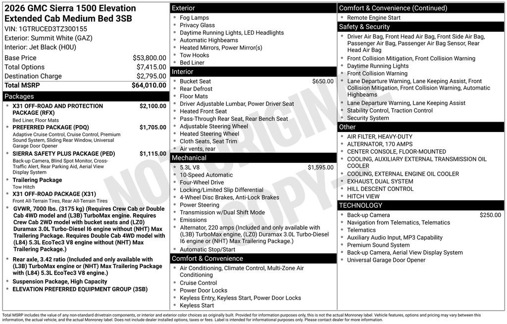 Used 2026 GMC Sierra 1500 Elevation AWD/4WD image 29