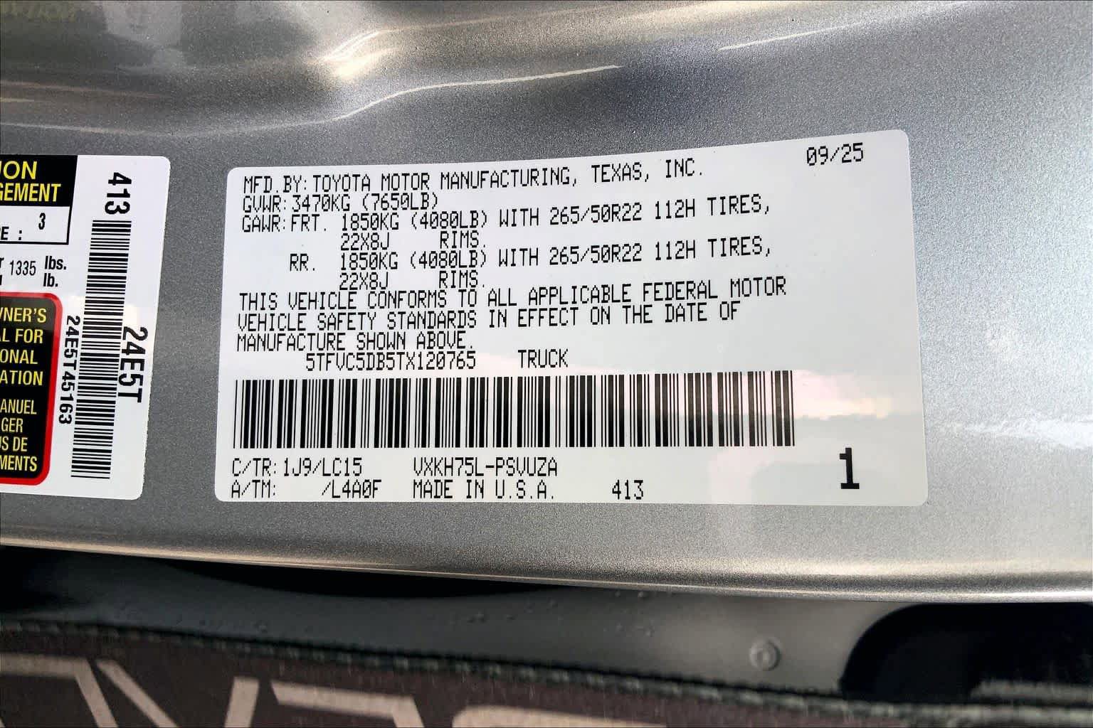 New 2026 Toyota Tundra Capstone AWD/4WD image 22