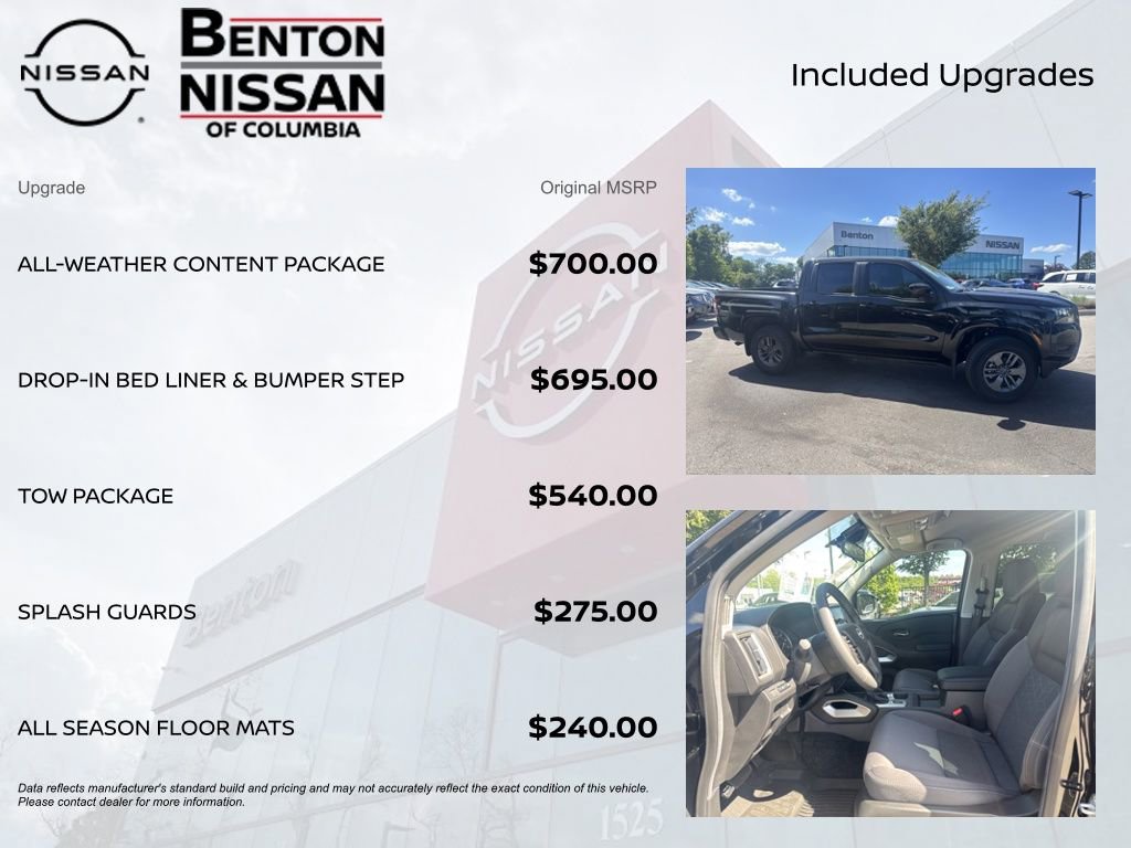 New 2026 Nissan Frontier SV w/ All-Weather Content Package AWD/4WD image 7