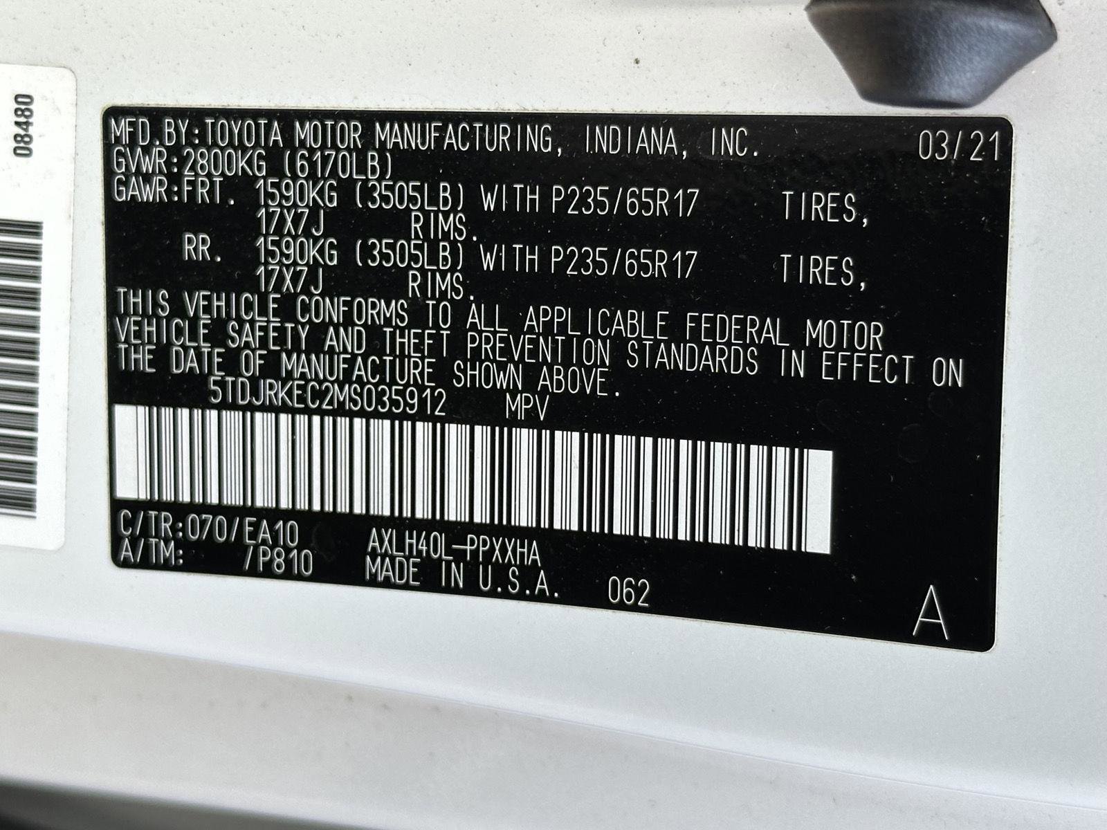 Used 2021 Toyota Sienna XLE w/ XLE Plus Package FWD image 15