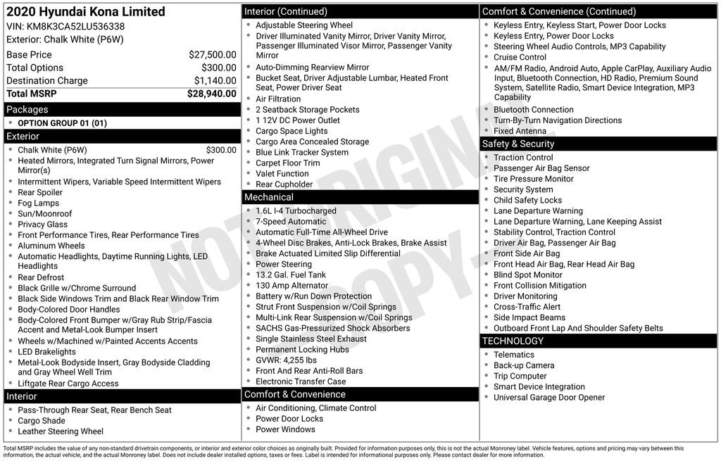 Used 2020 Hyundai Kona Limited image 2