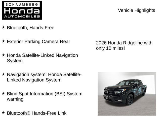 New 2026 Honda Ridgeline Black Edition image 7