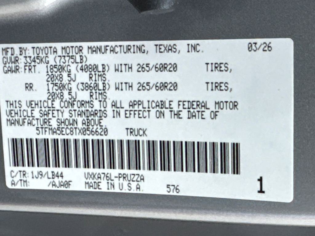 New 2026 Toyota Tundra 1794 Edition AWD/4WD image 30