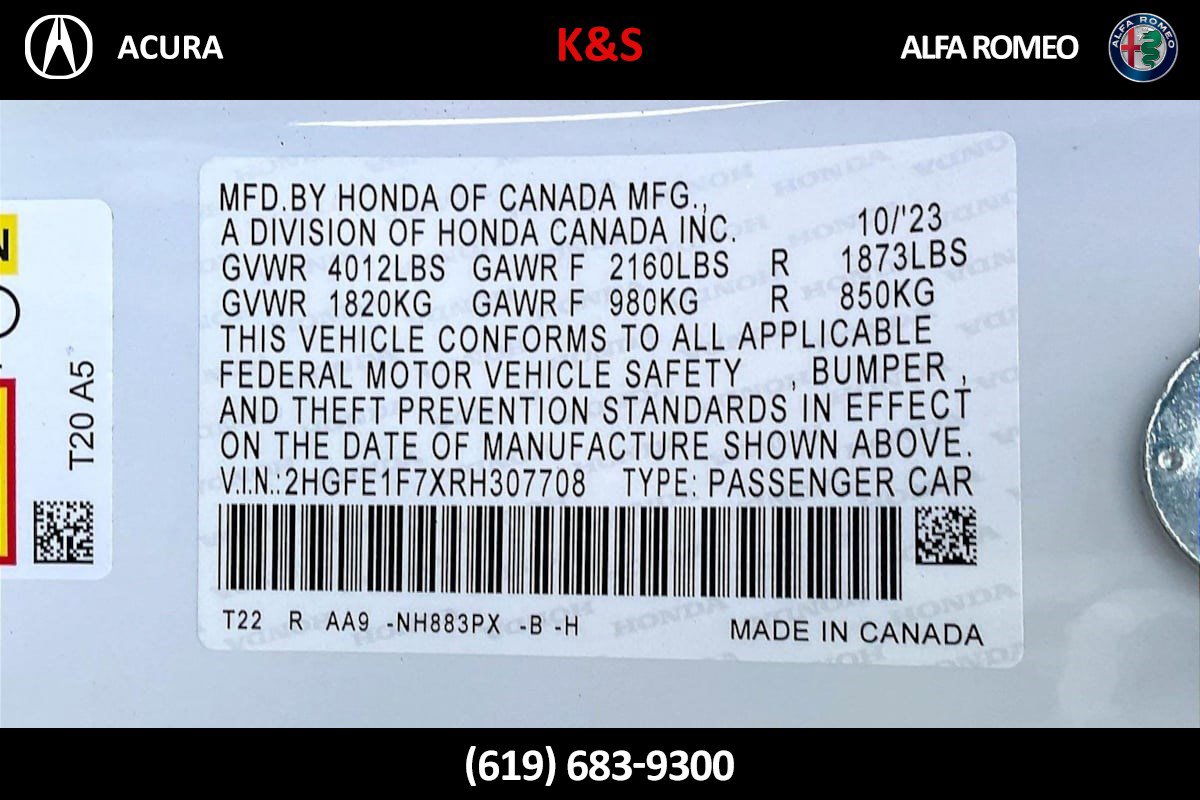 Used 2024 Honda Civic EX image 31