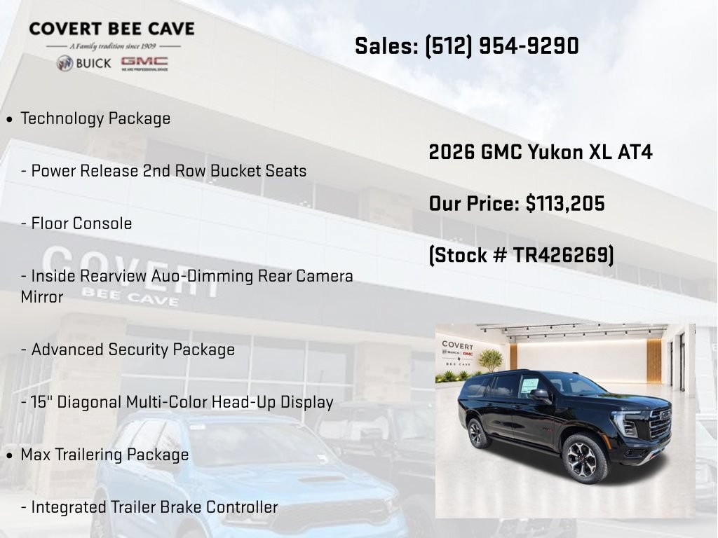 New 2026 GMC Yukon XL AT4 w/ AT4 Premium Plus Package AWD/4WD image 19