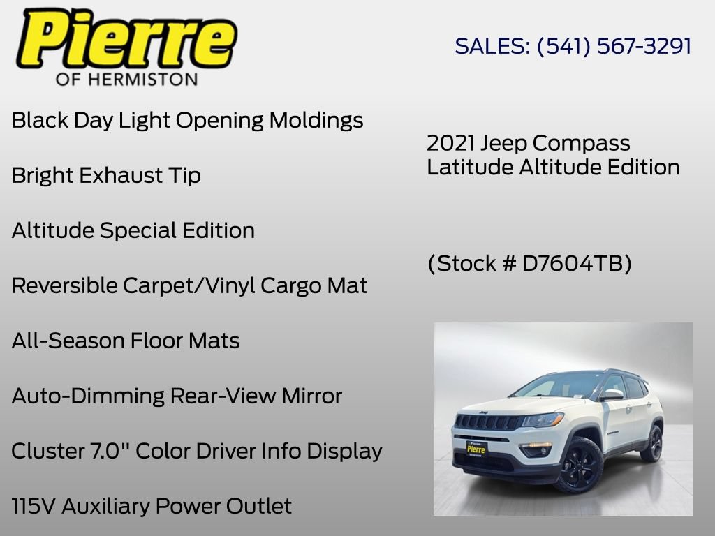 Used 2021 Jeep Compass Latitude AWD/4WD image 30