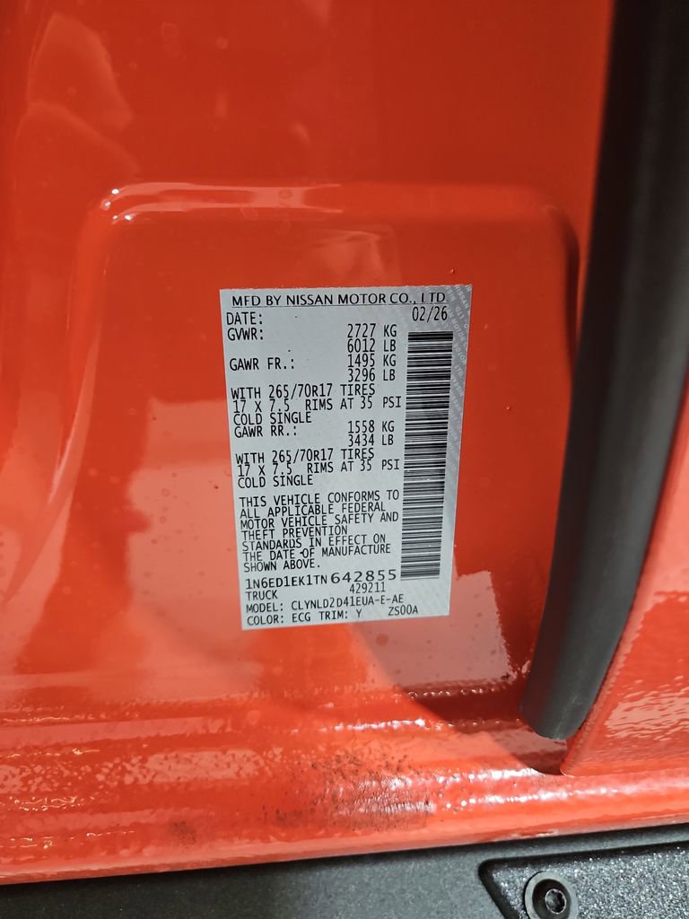 New 2026 Nissan Frontier PRO-4X image 28