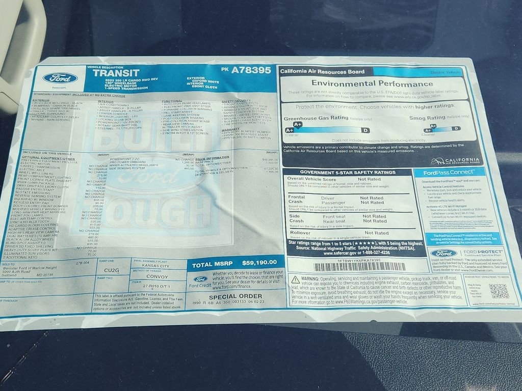 New 2023 Ford E-Transit Low Roof image 10