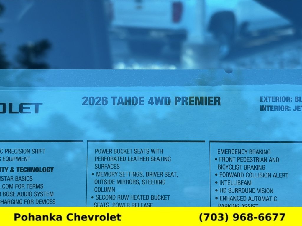 New 2026 Chevrolet Tahoe Premier w/ Sun And Tow Package AWD/4WD image 36
